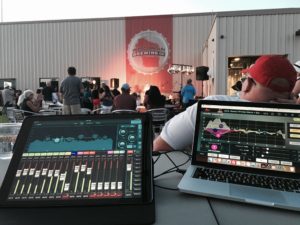 Outdoor festival sound
